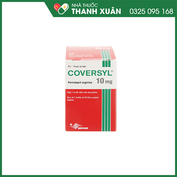 Thuốc Coversyl 10mg trị tăng huyết áp, bệnh mạch vành